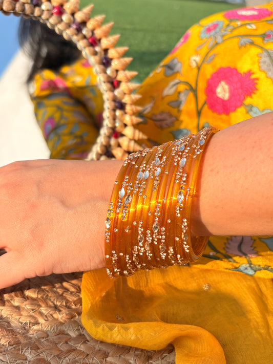 Glass Bangles Box of Six