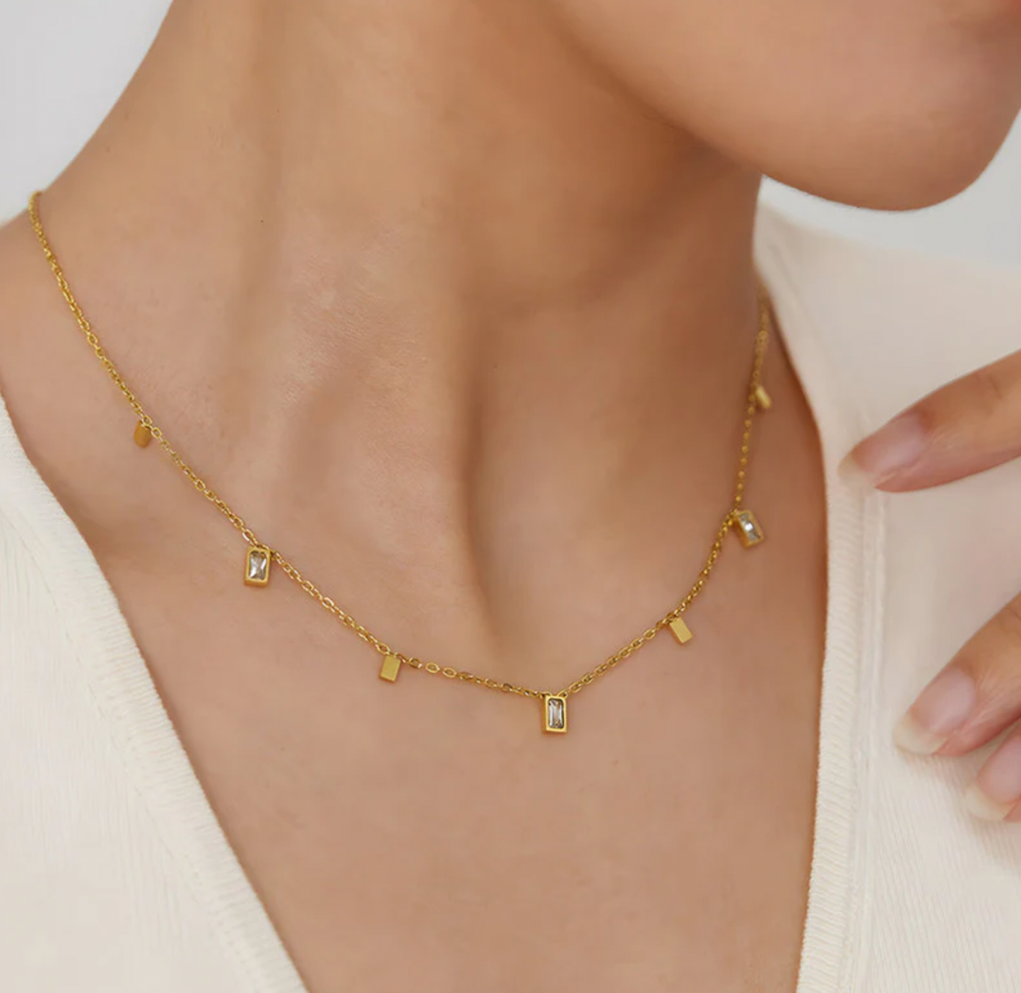 Aveline Chain - Gold Plated Anti Tarnish Chain Necklace