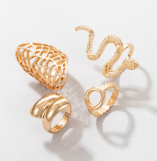 The Snake Trap Ring Set