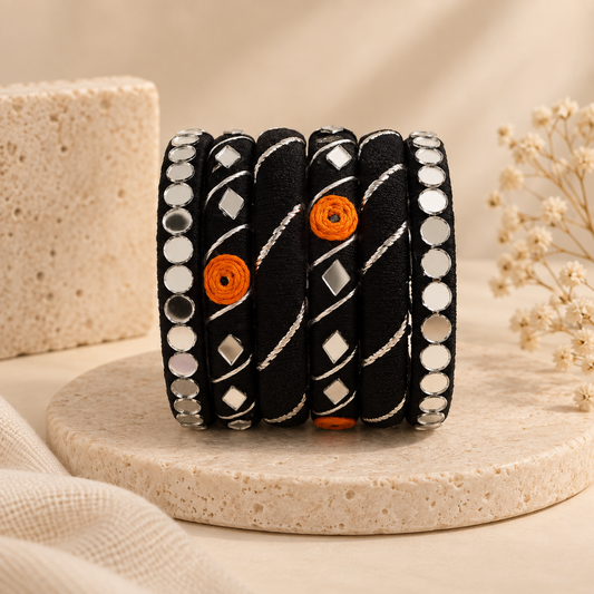 Rangrez Handmade Navratri Bangle Set