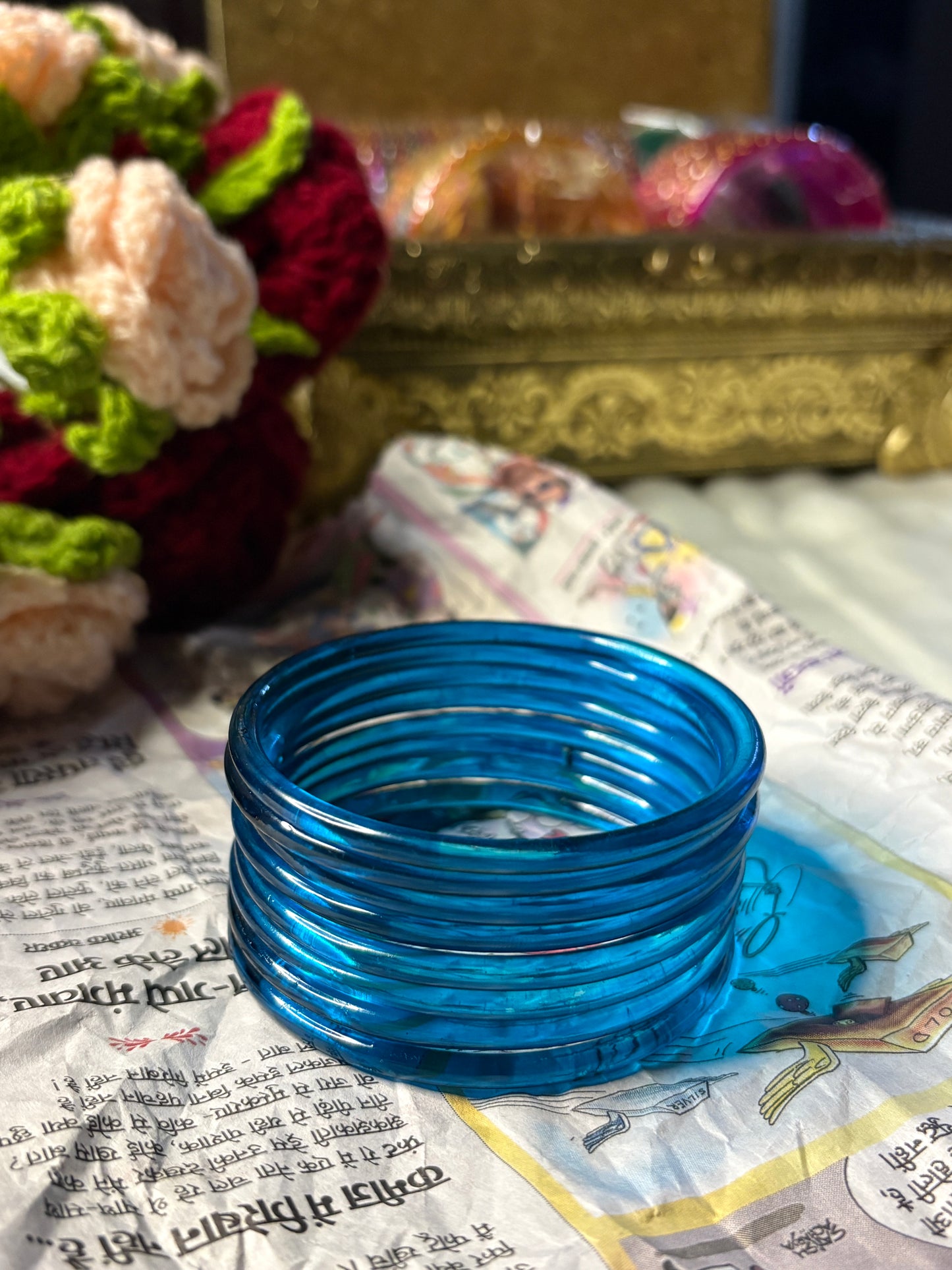 Jelly Bangles 3mm Box of Nine