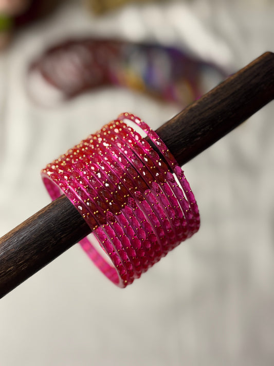 Rani Raindrop Glass Bangle 12 Bangles