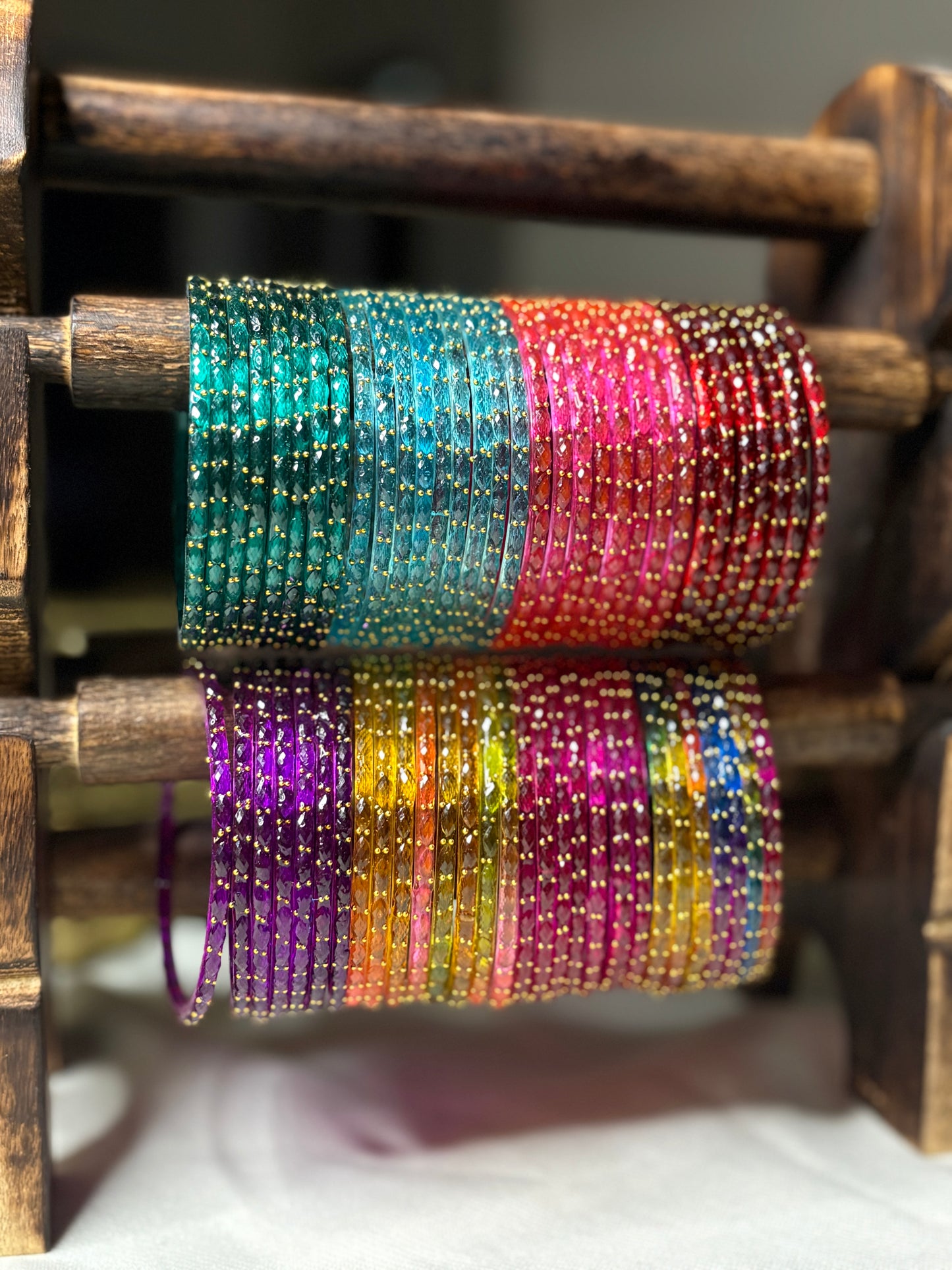 Raindrop Bangles Box of Eight