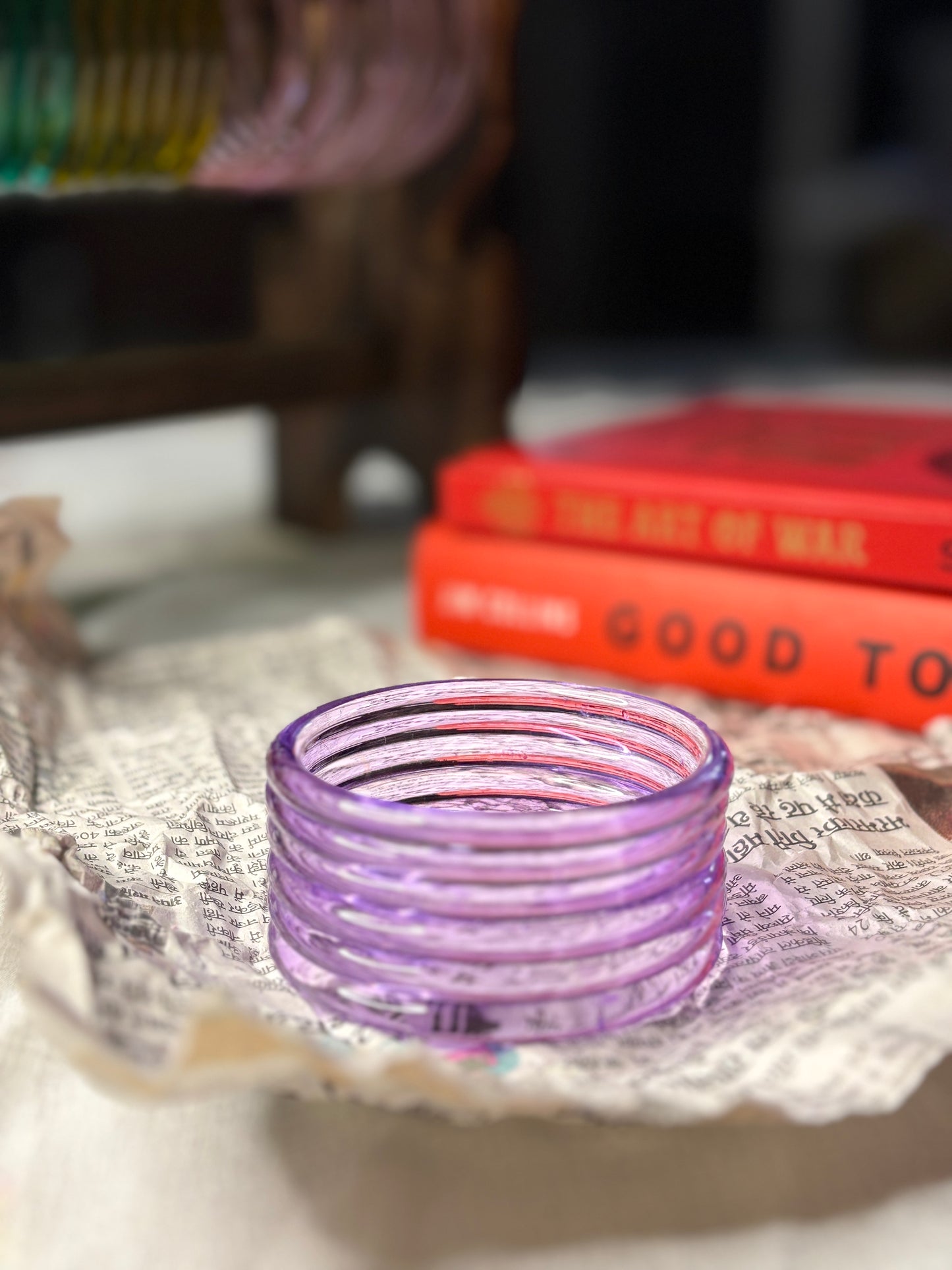 Jelly Bangles 6mm Box of Seven