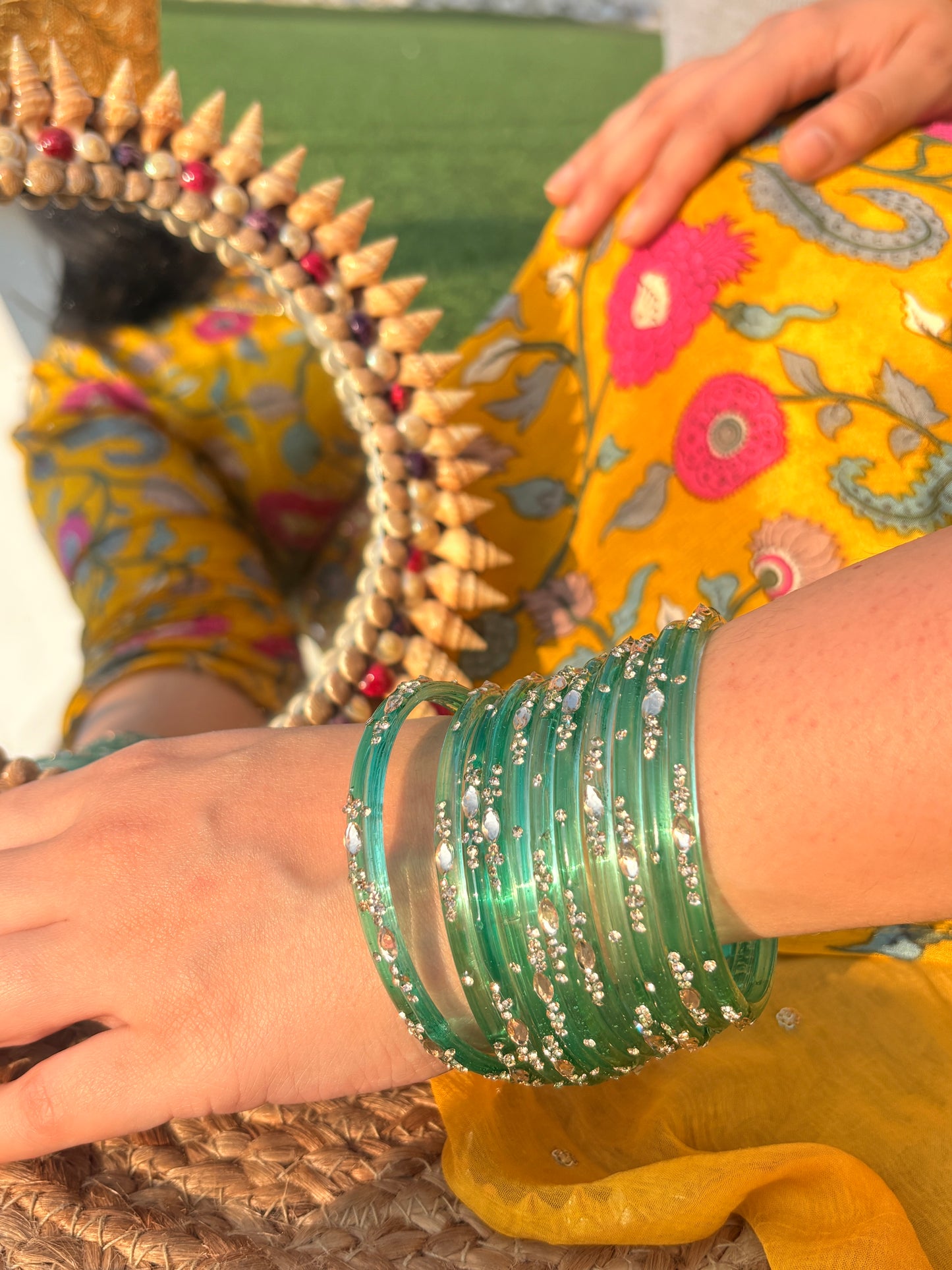 Glass Bangles Box of Six