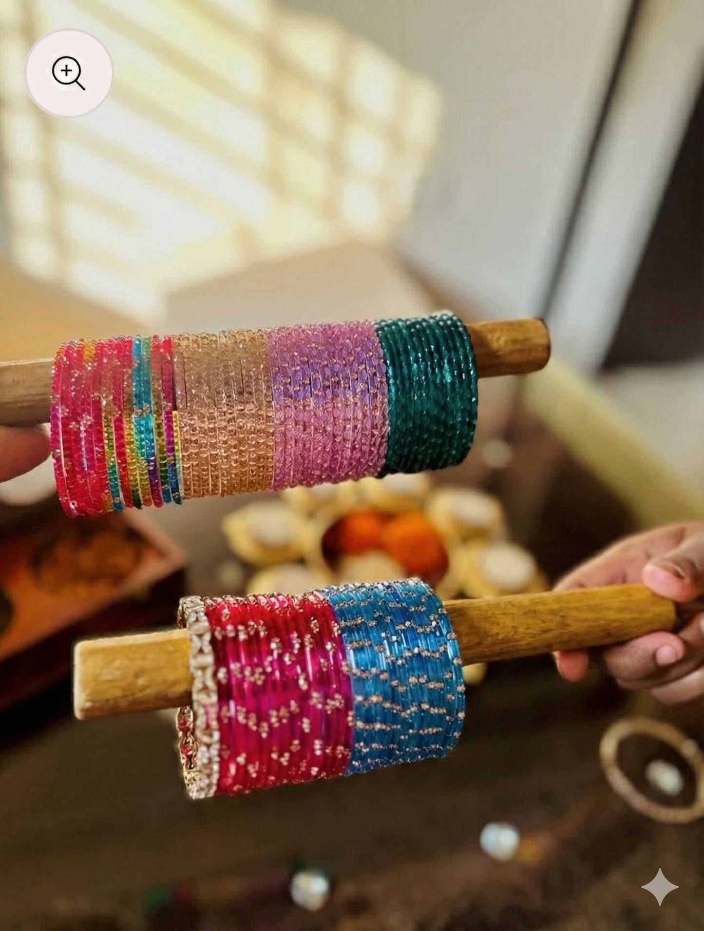 Glass Bangles Box of  Six