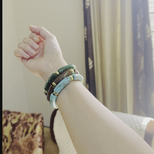 Marble Stretchable Bracelet Pack of 4